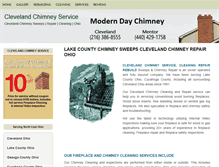 Tablet Screenshot of clevelandchimneyservice.com